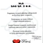 Gemeinsam mit der Stiftung Ofiaruj Serce